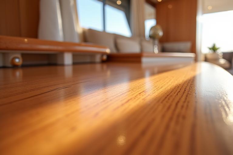 Detailing interno yacht superfici high-gloss