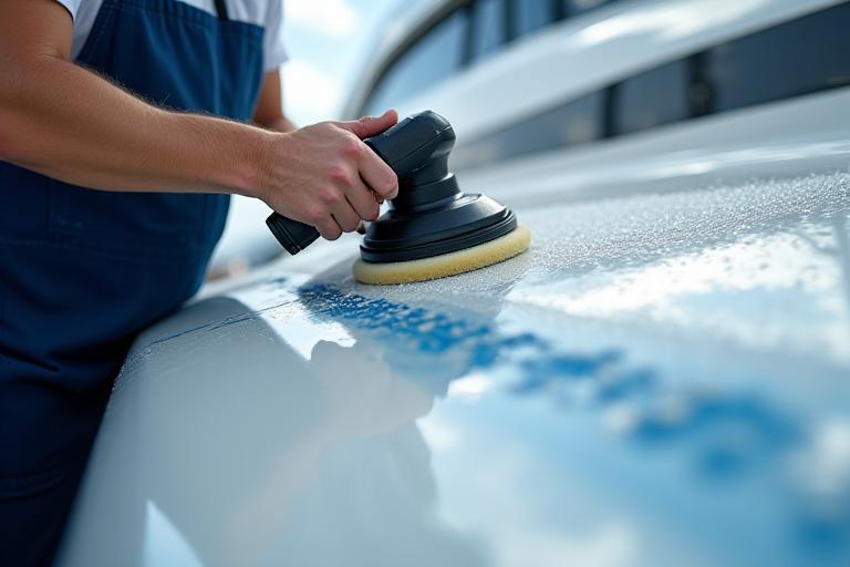 Lucidatura scafo yacht con nano coating