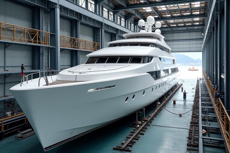 Superyacht verniciatura Liguria cantiere